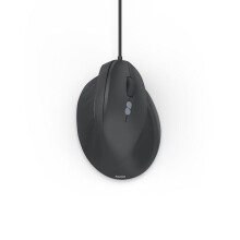 Optische muis - HAMA - ECM-500R - 7 knoppen - Bedraad - Ergonomisch rechts zwart