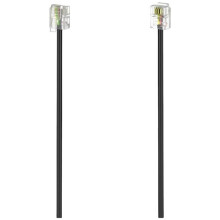 Hama telefoon (analoog) Aansluitsnoer [1x RJ11 mannelijke 6P4C - 1x RJ11 mannelijke 6P4C] 6 m zwart