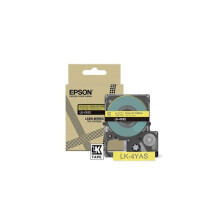 Ruban - EPSON - LK-4YAS - Gris Jaune - 12mm - Compatible avec étiqueteuses Epson