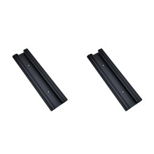 2St Wijnbeker Organizer Aluminium Zwart Onder Opbergrek
