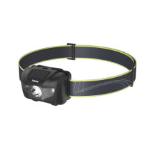 Lpe frtale LED "HL200", batterijen, hoofdlamp voor joggen, sport, 4 standen