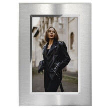 Marco de Foto - HAMA - ROMA - 13 x 18 cm - Plateado - Terciopelo - Clásico