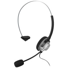 Hama In-Ear Headset Micro-hoofdtelefoon supra-auriculair bedraad Mono zwart, zilver met verstelbaar volume voor telefoon
