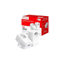Kit CPL Gigabit AV1000 con toma integrada tipo F (lote de 2) Velocidad 1000Mbps |MSE1062 color Blanco