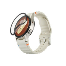 Filme de proteção - HAMA - Galaxy Watch8 44mm - Vidro temperado D3O - Anti-choques - Ajuda na aplicação