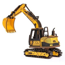 Kit de construction - ROBOTIME - Excavator TG508K - 395 pièces - 21 x 7 x 13 cm - Jaune