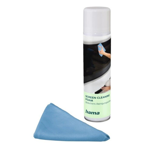 Detergente per schermi, schiuma + panno per pulire, 400ml, TV, ufficio + cucina
