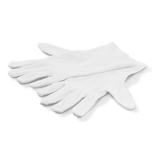 Katoenen handschoenen, maat M, 1 paar, wit