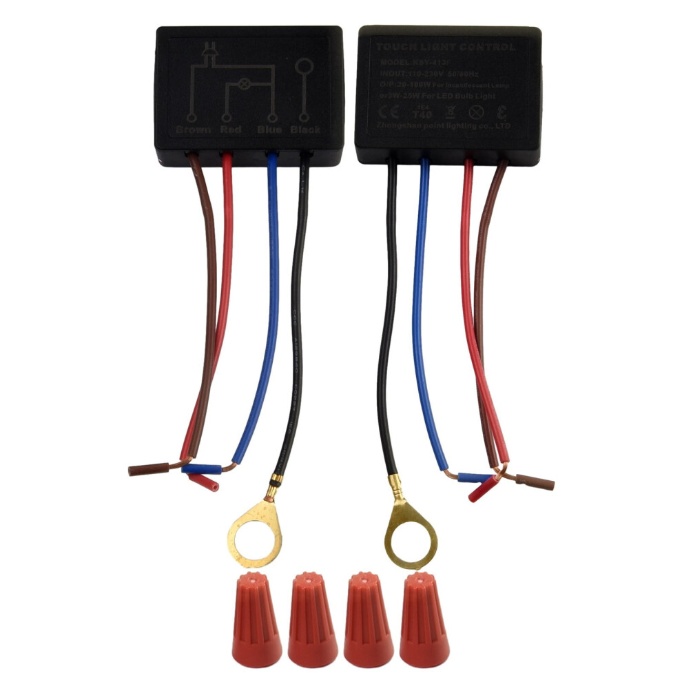 2Pcs 220V Touch Light Switch Table Lamp Dimmer Control Module Sensor 9340959250752