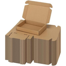 6x4x1" Brown Shipping Boxes (100 Pack), Tab Lock Tuck Top Mailers for Small Business, Compatible with Standard Packaging