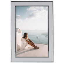 Fotolijst - Santorini - 15 x 20 cm - Metaal - Zilver - Tijdloos klassiek