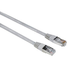 Hama RJ45 Netzwerkkabel, Patchkabel CAT 5e F/UTP 20 m Grau PVC-Mantel, verdrillte Paare 1 St. () - 00200920