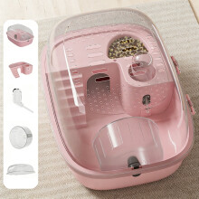 2-Tier Clear Hamster Cage with Wheel & Accessories, Safe Spacious Habitat for Indoor/Outdoor/Travel – Compatible with Small Hamsters