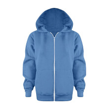 Kids Solid Color Zip-Up Hoodie Long Sleeve Comfortable