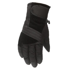 AWZXDE Kids Winter Gloves for Skating & Snowboarding – Windproof, Warm, Waterproof, Durable Print – Compatible with 4-9 Years, Black