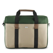 Laukku ord. kant. "Silvan", sis. 34 - 36cm (13,3"-14,1"), vihreä