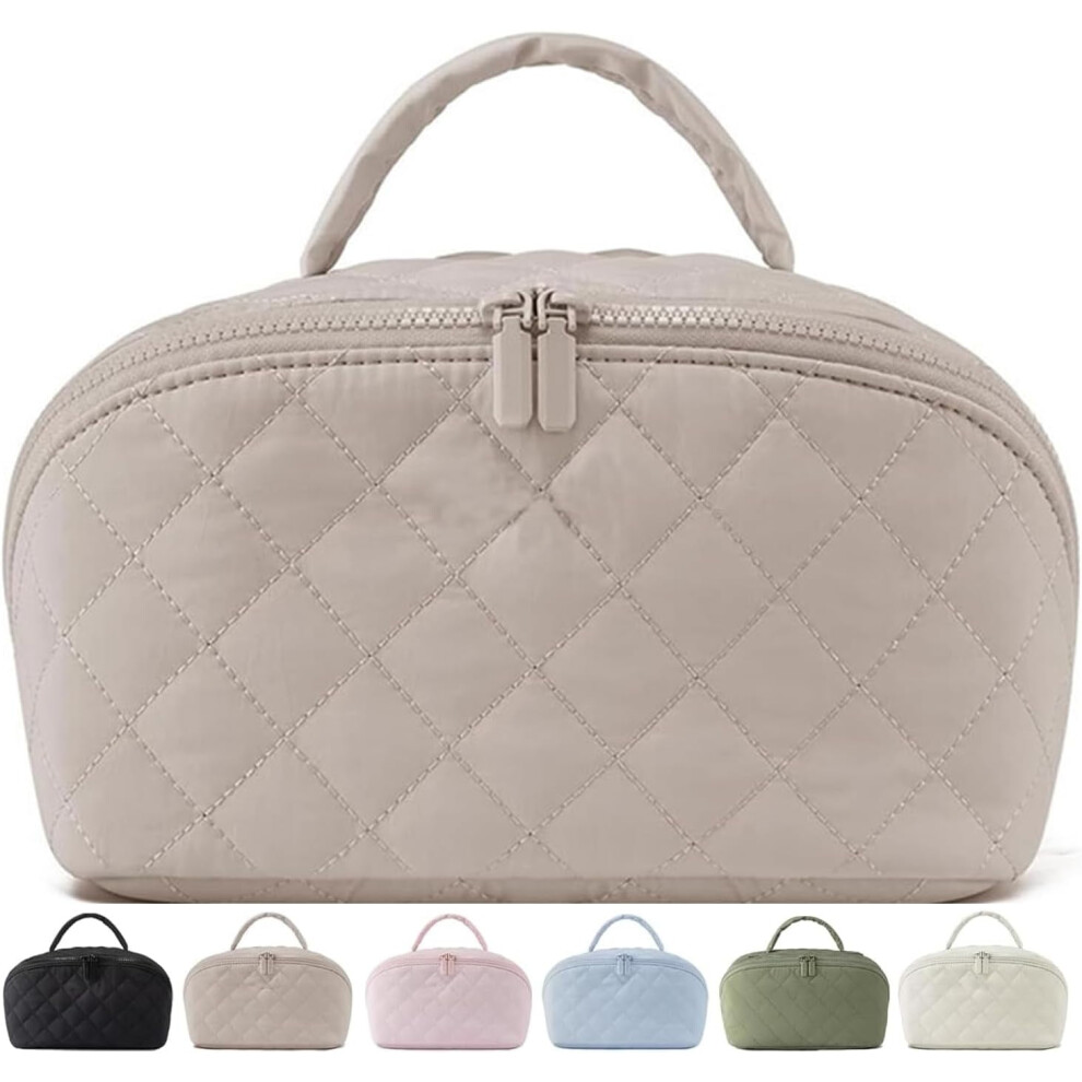 Makeup Bag for Women Water-Resistant Padded Large Capacity