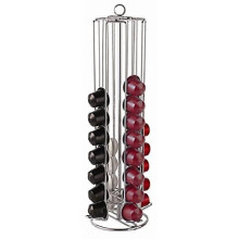 Porte-capsules - Support Rotatif - Métal - Argenté - 40 pièces