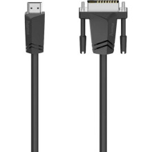 Hama HDMI - DVI -sovitinjohto, uros HDMI-A -uros DVI-D 18+1, 1.50 m, musta, 00205018, HDMI-johto