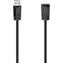 Hama USB-kabel USB 2.0 USB-A vrouwelijk, USB-A mannelijk 5.00 m zwart 00200621