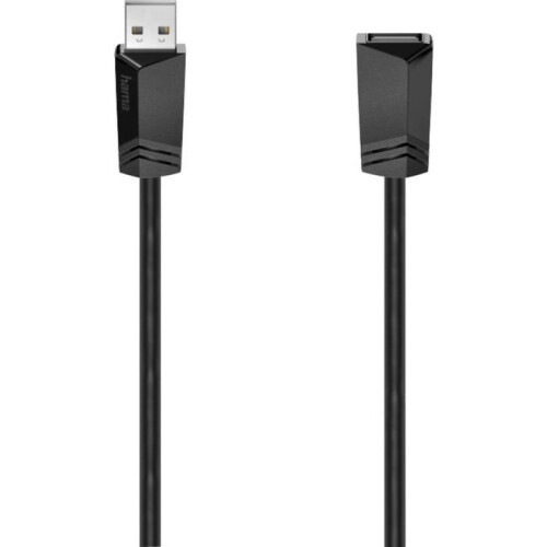 Hama Hama USB-kaapeli USB 2.0 USB-A naaras, USB-A uros 5.00 m musta 00200621