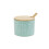 Sucrier Balvi en céramique et bambou - Turquoise 1