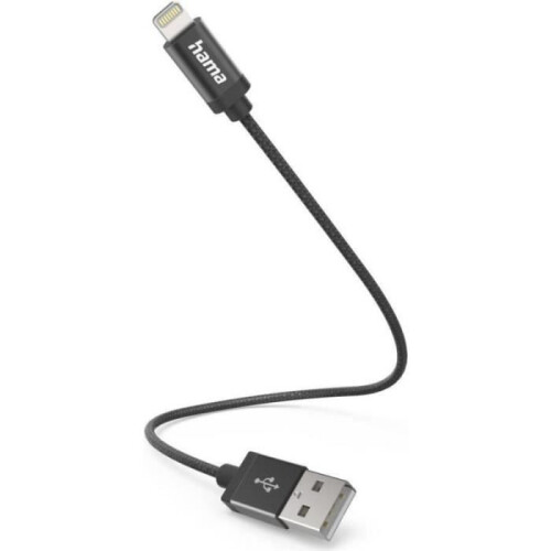 Hama Hama 00201578 lightning cable 0.2 m Black