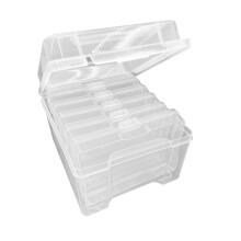 Fishing Lure Tackle Box Clear Waterproofs 6 Layer Fishing Tool Box Baits Case Soft Hard Baits Fishing Gear Organizers