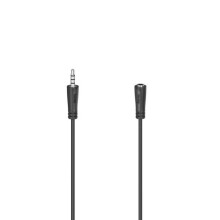 Koptelefoon micro verlengkabel - HAMA - 4 pol. 3,5 mm man/vrouw - 1,5 m - Zwart - Afgeschermd