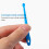 200Pcs Ear Spoon Multi Colors 7x0.8 cm Long Handle 7