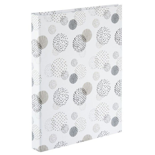 Hama Album à spirale "Graphic", 19 x 24,5 cm, 40 pages blanches, Dots