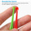 200Pcs Ear Spoon Multi Colors 7x0.8 cm Long Handle 10