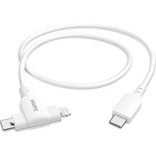 2-in-1 Oplaadkabel - HAMA - USB-C en Lightning - 1,5 m - MFI - Snelladen