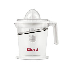Girmi Spremiagrumi Elettrico SR04 Bianco 25W con Doppia Coppa e Filtro Polpa