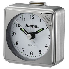 Hama A50 Kvartsi Pöytäkello Hopea Plaza Analoginen Pöytäkello 56 mm, 30 mm, 56 mm, 41 g