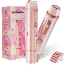 2-in-1 Bikini-Trimmer für Frauen – Leistungsstarker Epilierer & Elektrorasierer zur Haarentfernung im Intimbereich und unter den Achseln