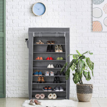 Stoffschuhregal, 9 Ablagen für 36 Paar Schuhe