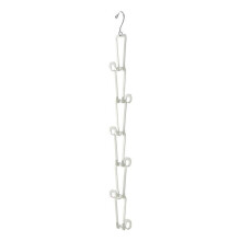 YAMAZAKI - Porte sac à main blanc 6 crochets - H77 cm - Argent