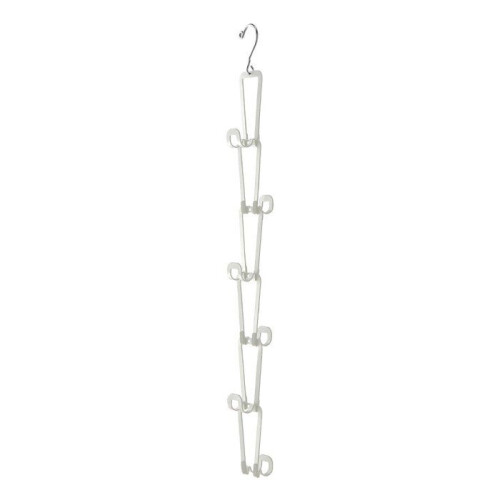 YAMAZAKI - Porte sac à main blanc 6 crochets - H77 cm - Argent