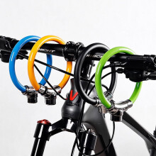 Bike Lock with Key - Heavy Duty Anti-Theft Cable Lock for Bicycles, eBikes, and Electric Scooters(Blue)