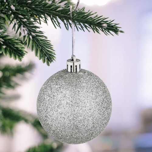 Conjunto de enfeites para árvore de Natal - 72 peças, bolas e decorações