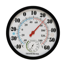 10" Indoor/Outdoor Thermometer with Large Numbers, No Battery Needed – Compatible with Home, Garden, Patio Decor