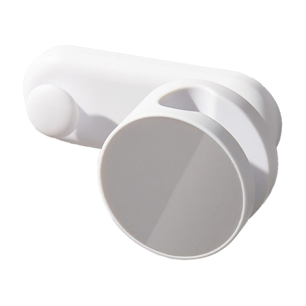 Grey Adjustable Hanging Shower Head Bracket With Hook, No-Drill Install, 5X2.8x2.6", Durable Plastic, Compatible With Most Showerheads 9313598199669