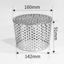 PVC Pipe Sewer Filter Cover | 304 SS Straight Insert | Roof/Floor Drain Protection | Conical Mesh Rodent & Debris Proof | Easy Install | Compatible