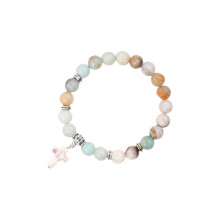 Fashionable Simulated Crystals Beaded Green Aventurine Stone Adjustable Jewelry