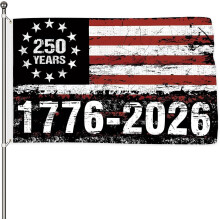 Bandeira Americana do 250º Aniversário, 90x150cm, Dupla Face