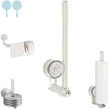 Adjustable Suction Cup Paper Towel Holder, No-Drill Hand Towel Rod for Kitchen & Bathroom – Space-Saving, Grey