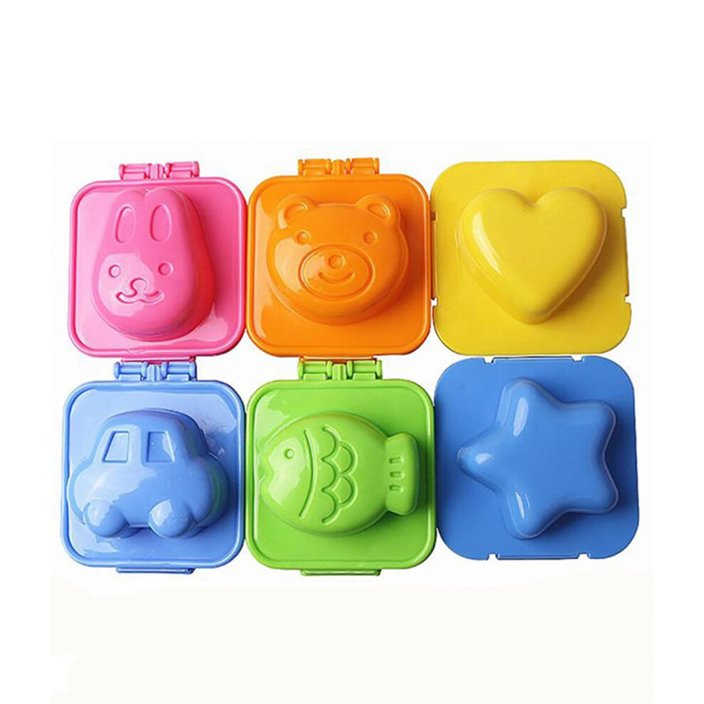 3D Cartoon Egg/Rabbit/Fish/Heart Bento Maker For Rice & Boiled Eggs – 7.5X7cm, Compatible With Diy Rice Bento Pink