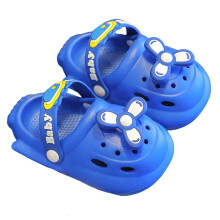 AWZXDE Toddler Airplane Clog Sandals, Soft Sole, Lightweight Indoor/Outdoor Slides for Kids 4-5Y, Dark Blue – Compatible with Kids' Feet