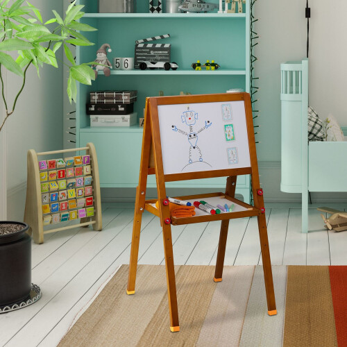 Children's 2-in-1 Easel - Whiteboard & Chalkboard